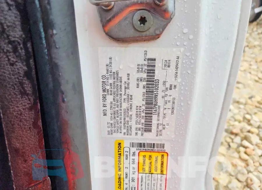 1FATP8UH9N5102033 Photo# 13
