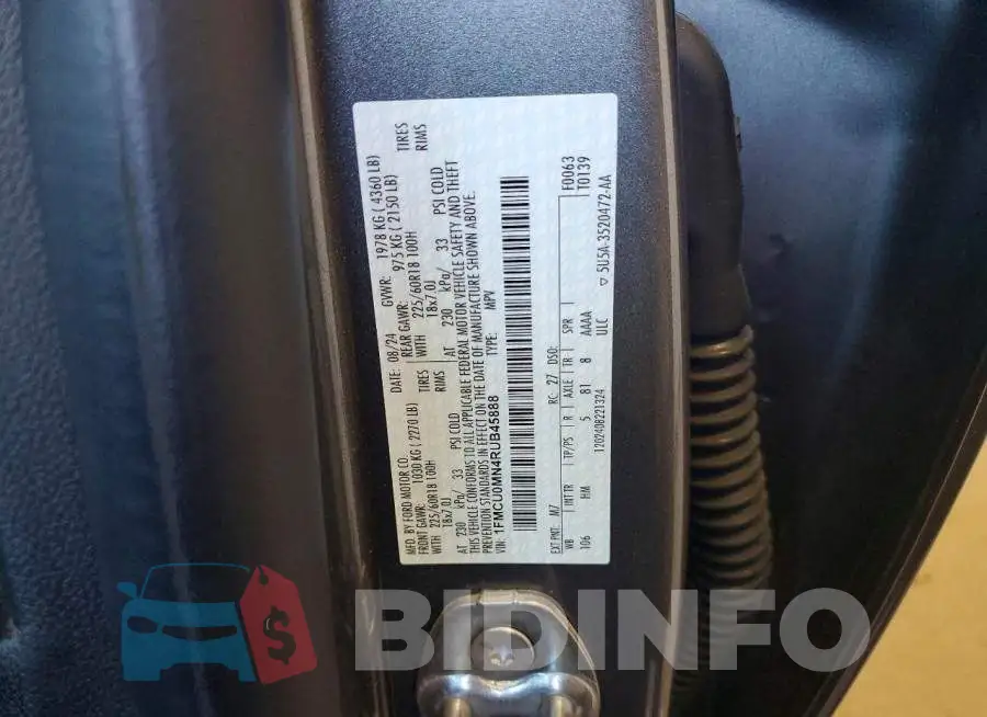 1FMCU0MN4RUB45888 Photo# 13