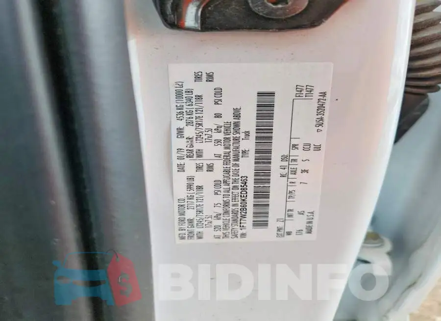 1FT7W2B60KED85463 Photo# 12
