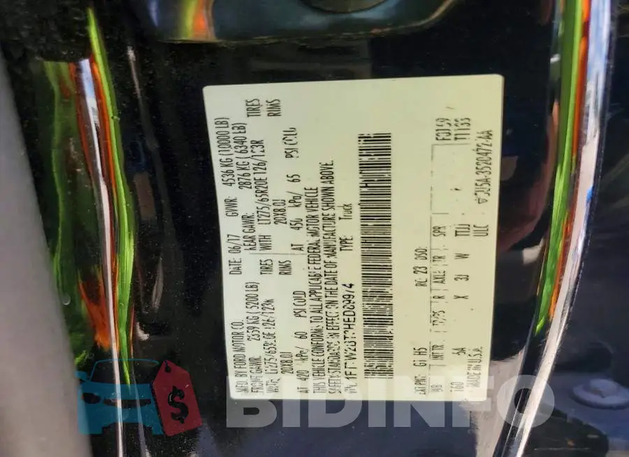 1FT7W2BT3HED89974 Photo# 12