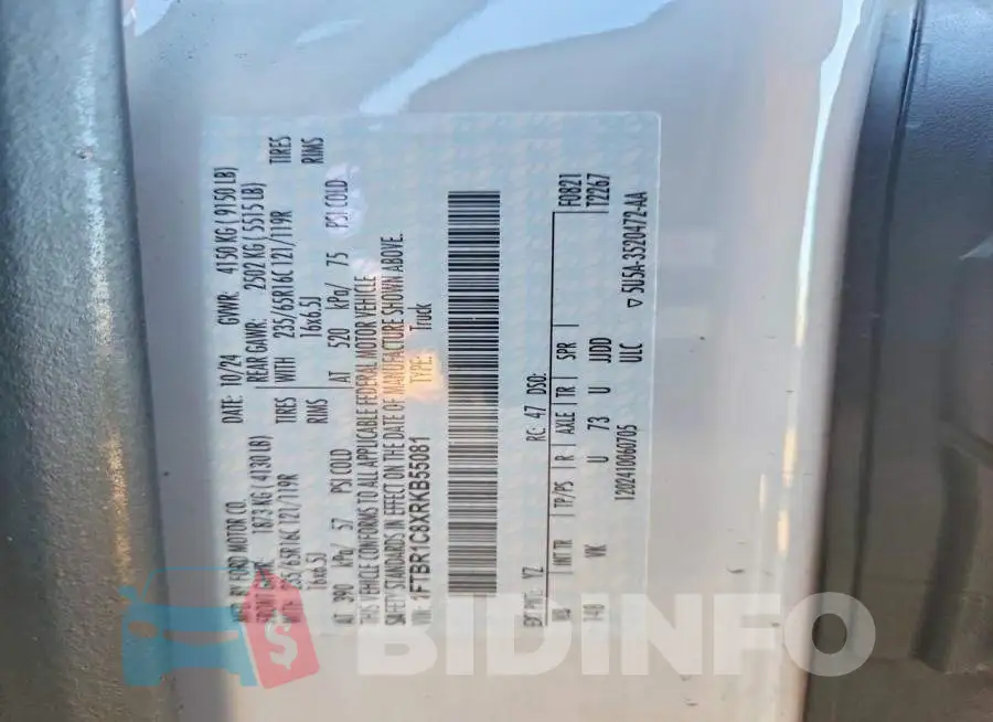 1FTBR1C8XRKB55081 Photo# 14