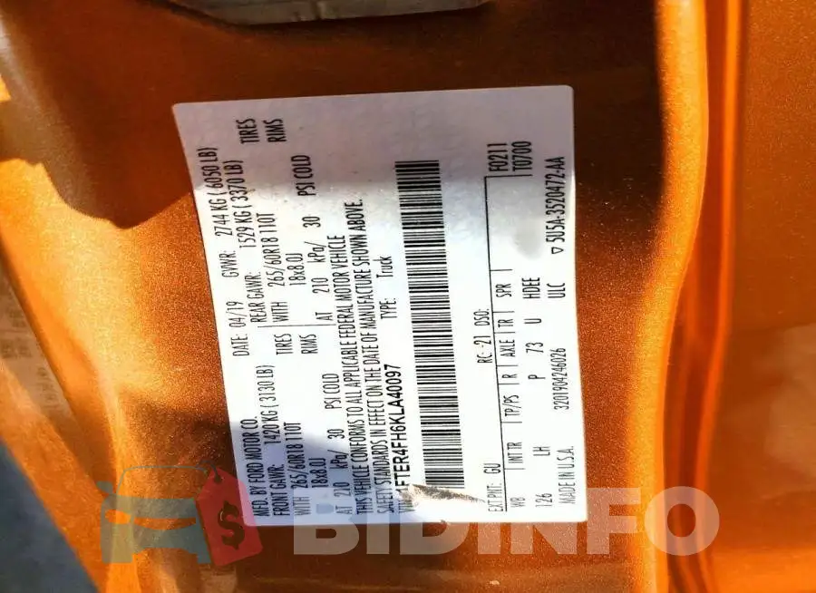 1FTER4FH6KLA40097 Photo# 12