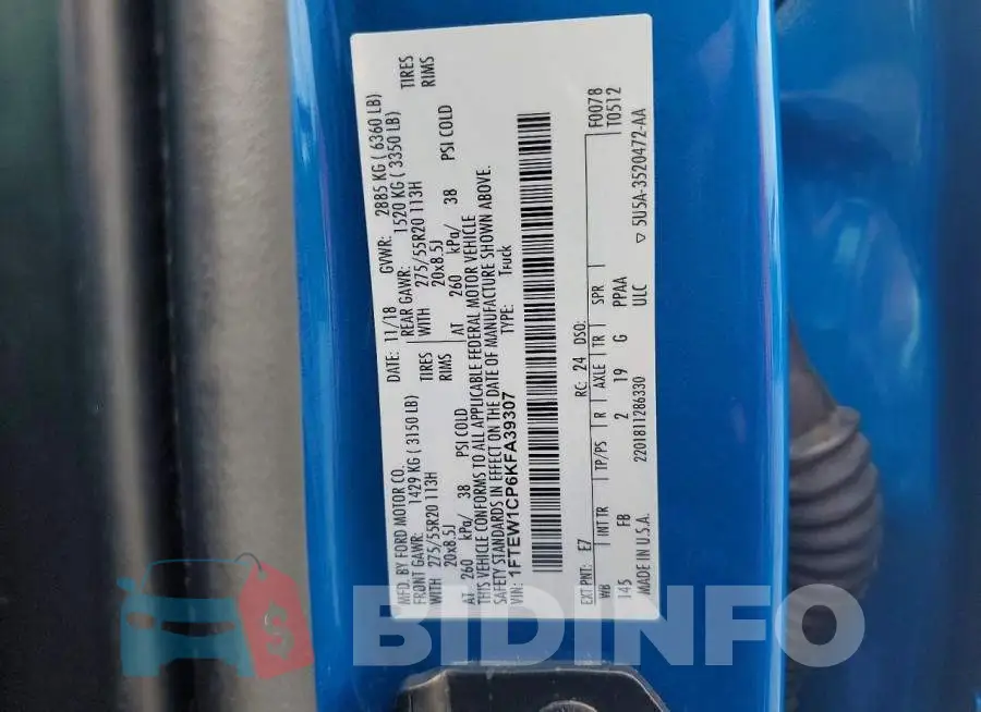 1FTEW1CP6KFA39307 Photo# 13
