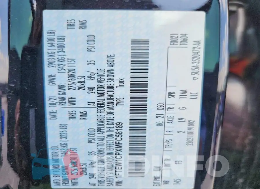 1FTEW1CPXMFC58189 Photo# 12