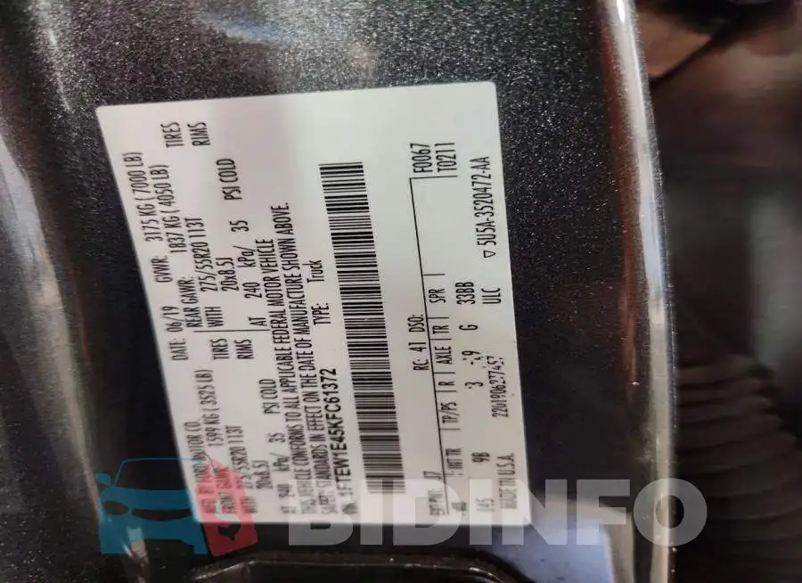 1FTEW1E45KFC61372 Photo# 12