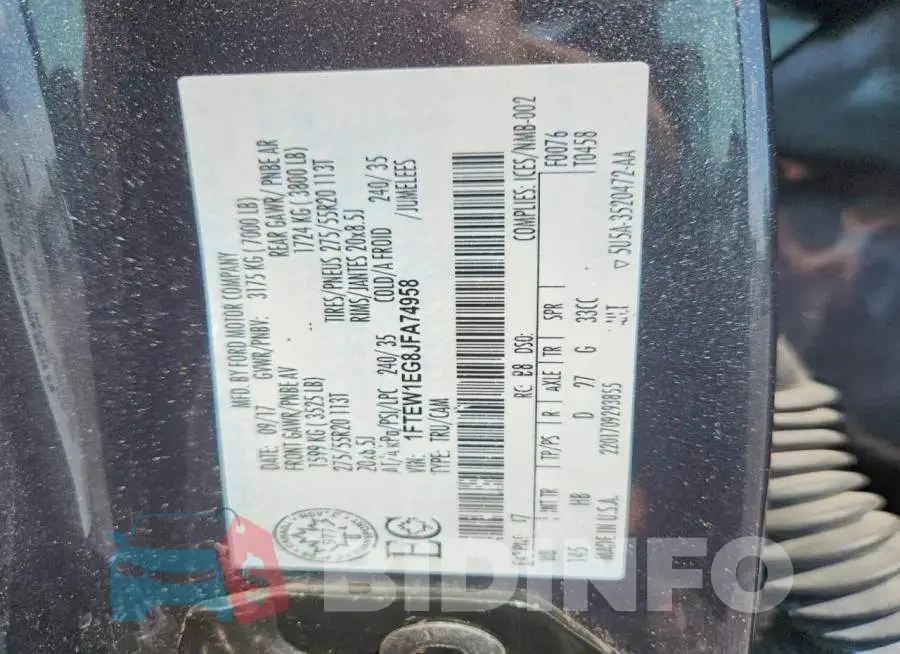 1FTEW1EG8JFA74958 Photo# 12