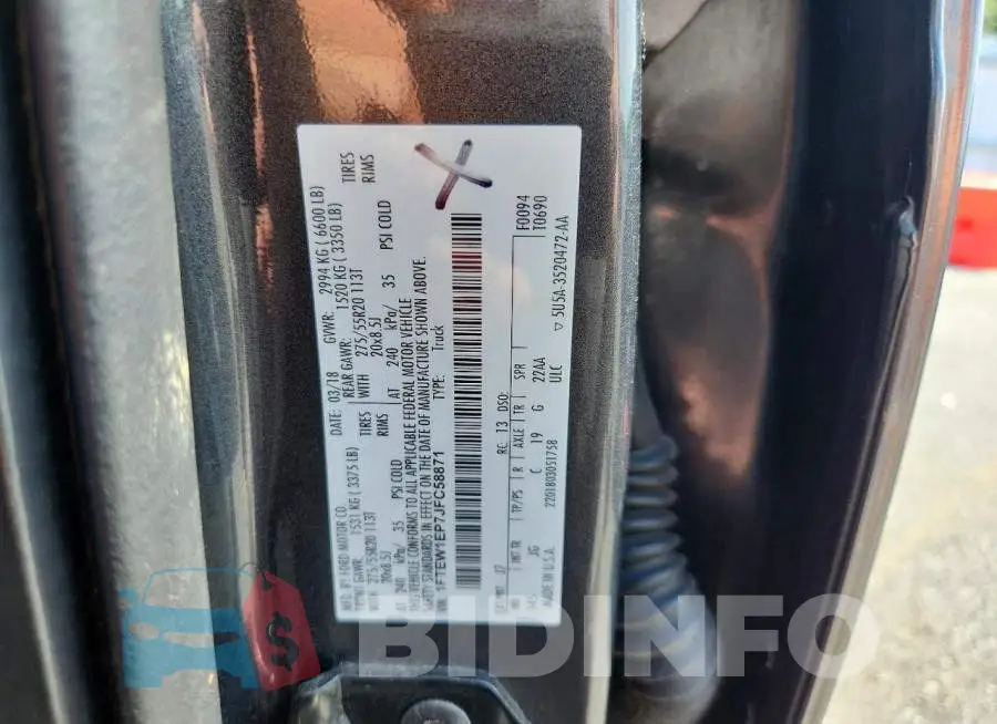 1FTEW1EP7JFC58871 Photo# 12
