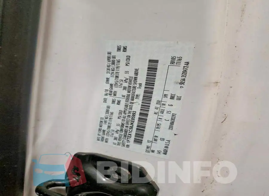 1FTEX1C58JKE85993 Photo# 12