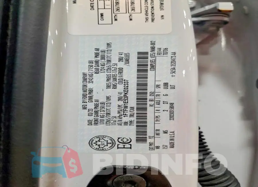 1FTFW1E53PKE02337 Photo# 12