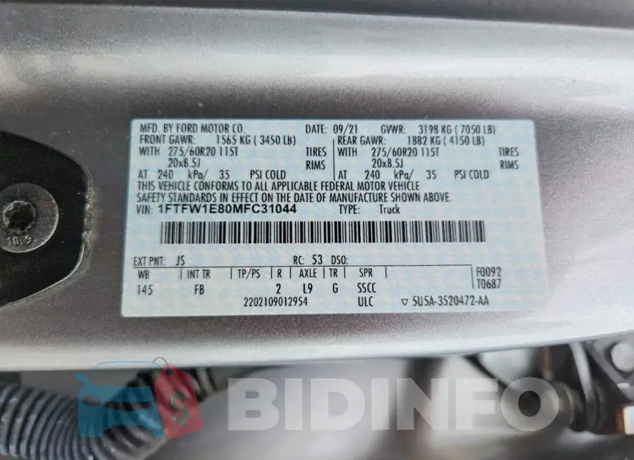 1FTFW1E80MFC31044 Photo# 12