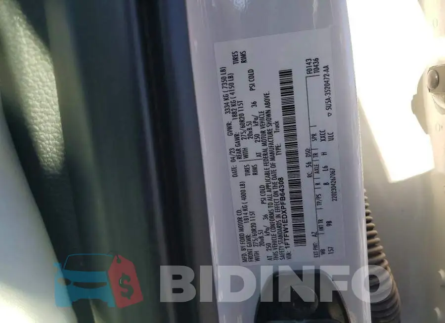 1FTFW1EDXPFB64308 Photo# 12