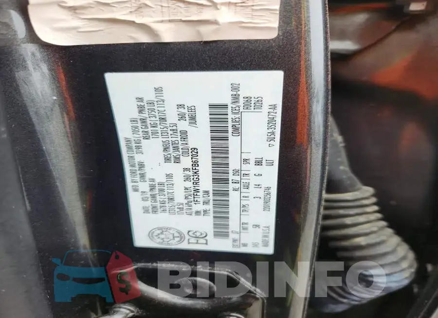 1FTFW1RG3KFB67029 Photo# 12