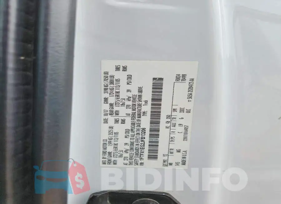 1FTFX1EG2JFB13206 Photo# 13