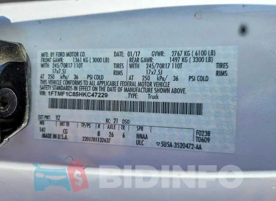 1FTMF1C85HKC47229 Photo# 12