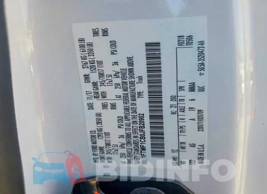 1FTMF1CB0JFB20902 Photo# 12