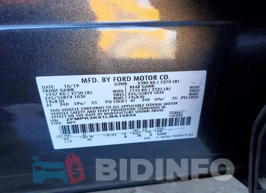 2FMPK3K91LBA15854 Photo# 13