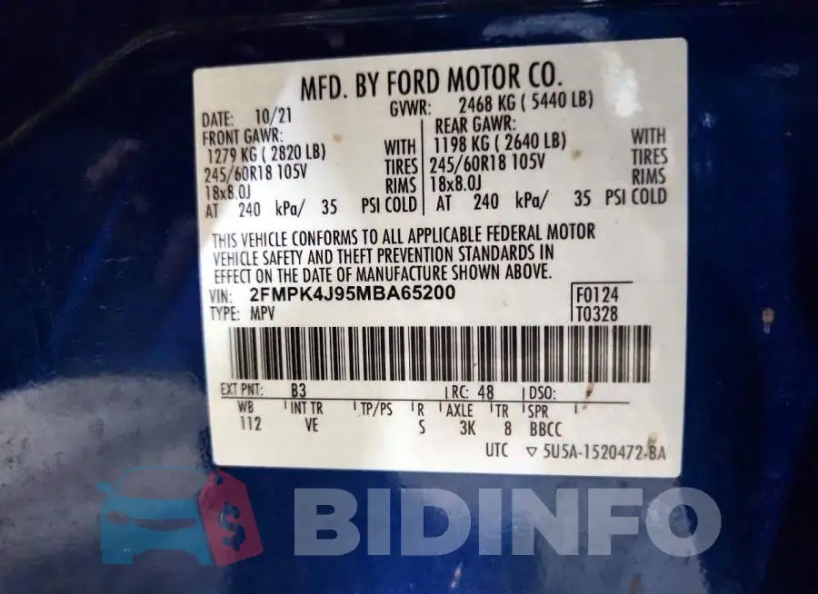 2FMPK4J95MBA65200 Photo# 14