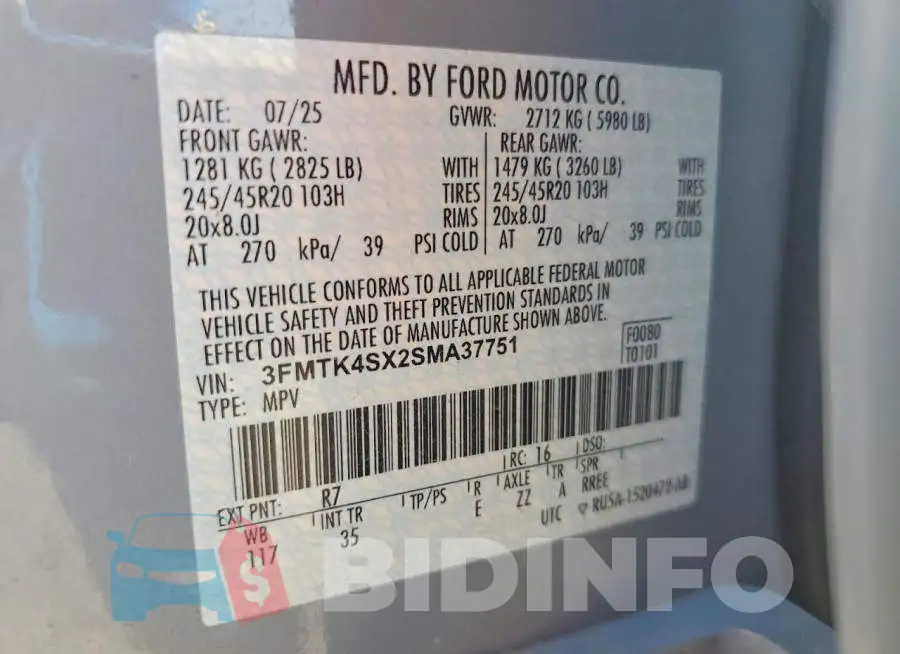 3FMTK4SX2SMA37751 Photo# 13