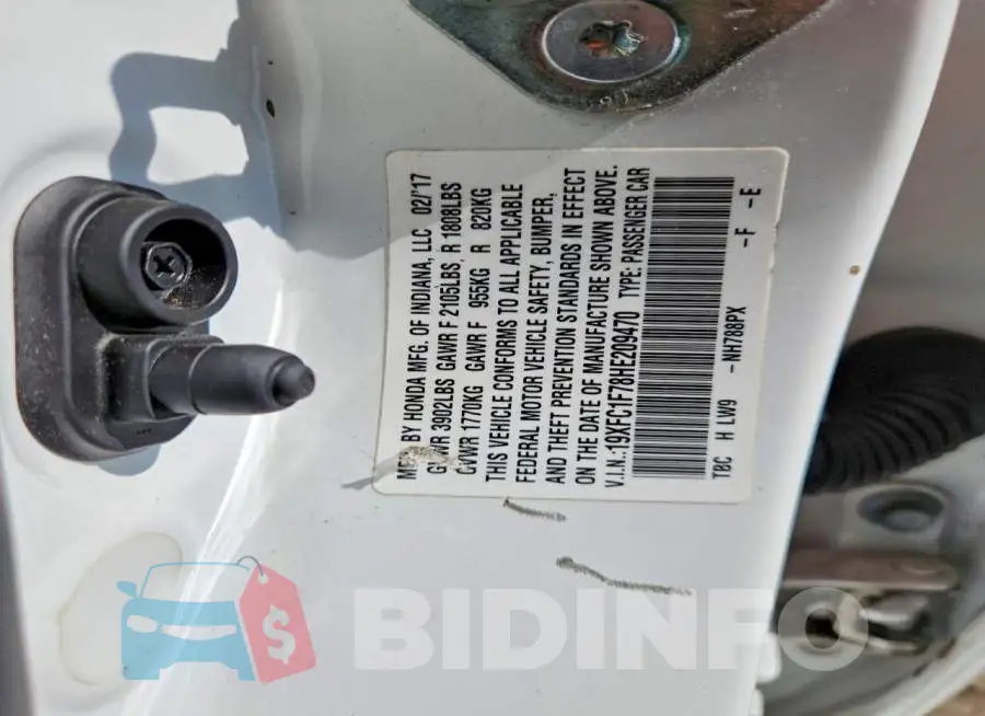 19XFC1F78HE209470 Photo# 12