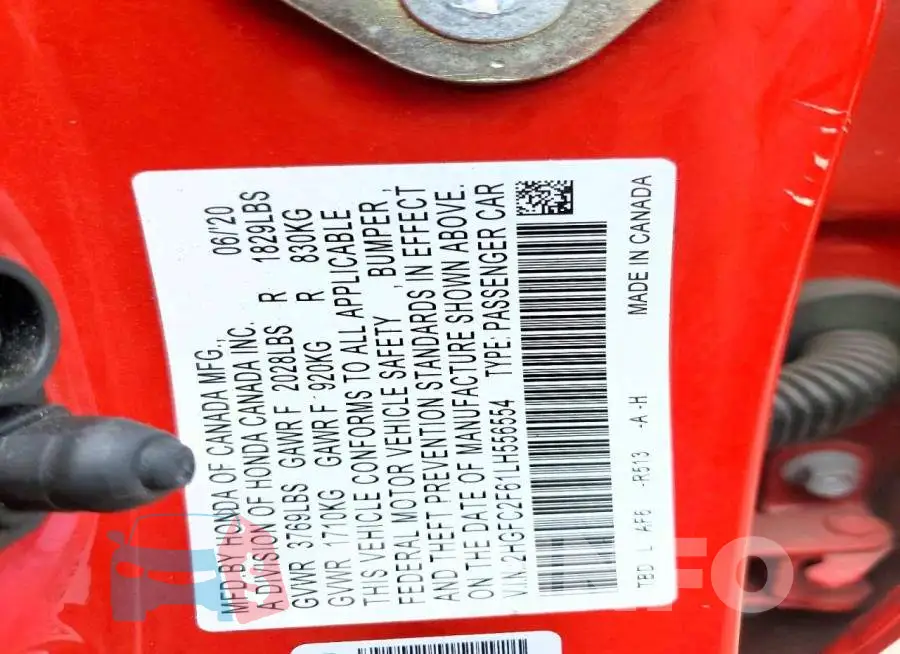 2HGFC2F61LH556554 Photo# 12