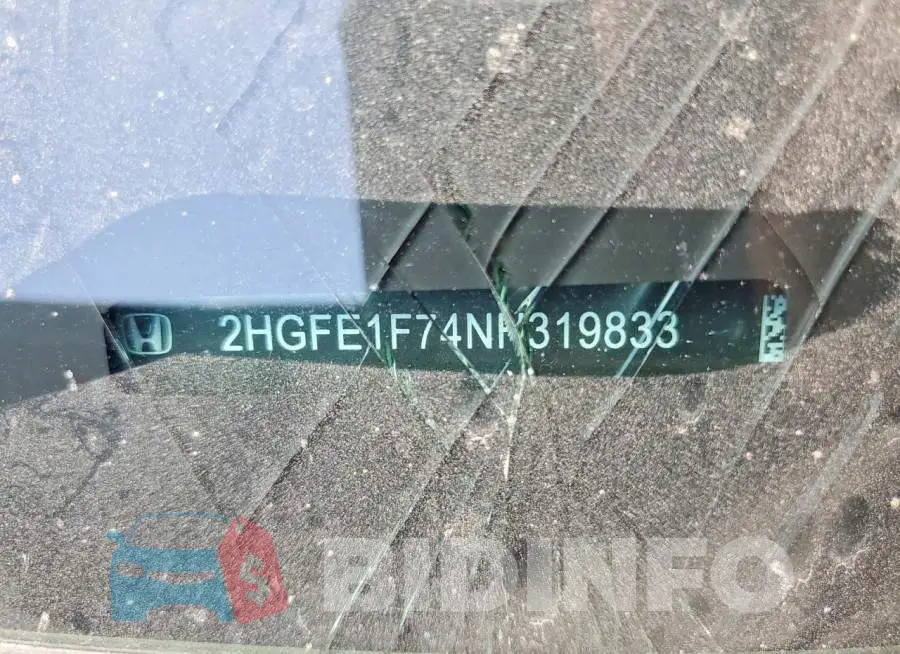 2HGFE1F74NH319833 Photo# 12
