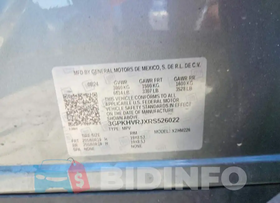 3GPKHVRJXRS526022 Photo# 13