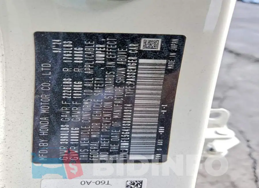 JHMFL5G41SX000914 Photo# 12
