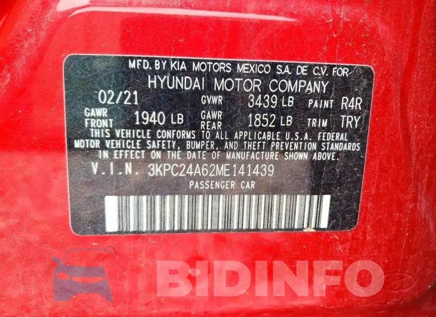 3KPC24A62ME141439 Photo# 12