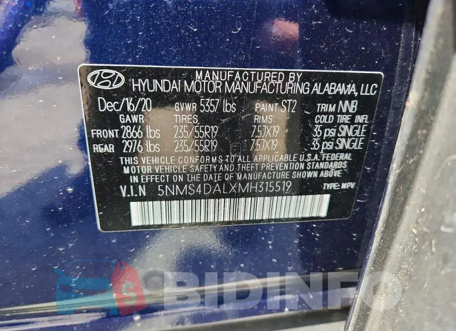 5NMS4DALXMH315519 Photo# 14