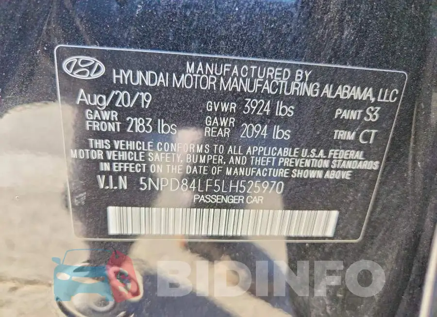 5NPD84LF5LH525970 Photo# 12