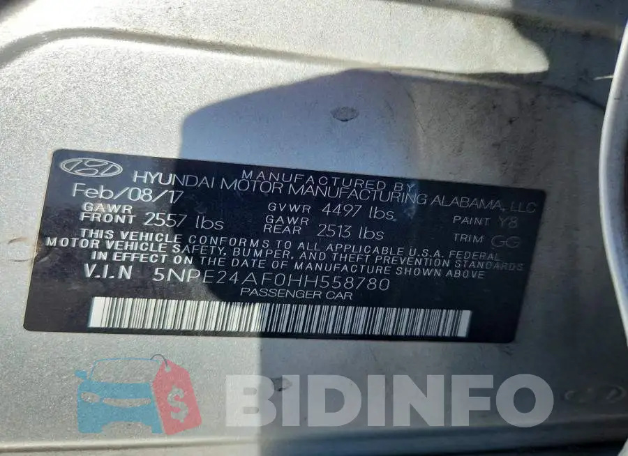 5NPE24AF0HH558780 Photo# 12