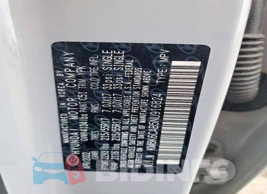 KM8K6CAB5NU916824 Photo# 12