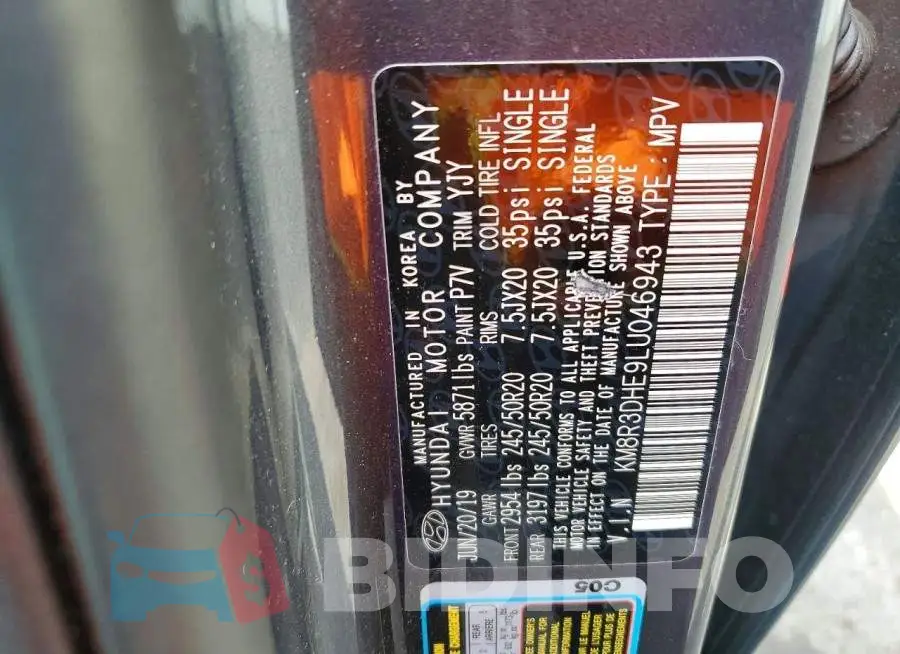 KM8R3DHE9LU046943 Photo# 13