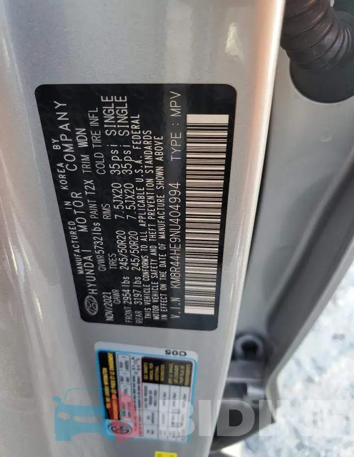 KM8R44HE9NU404994 Photo# 14