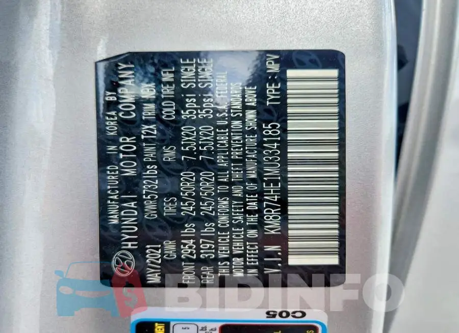 KM8R74HE1MU334185 Photo# 14