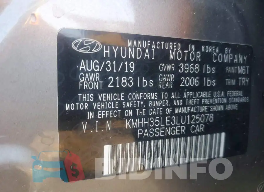 KMHH35LE3LU125078 Photo# 13