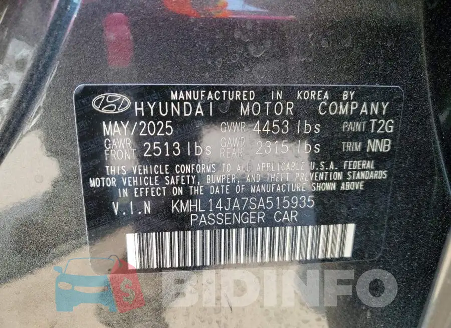 KMHL14JA7SA515935 Photo# 12