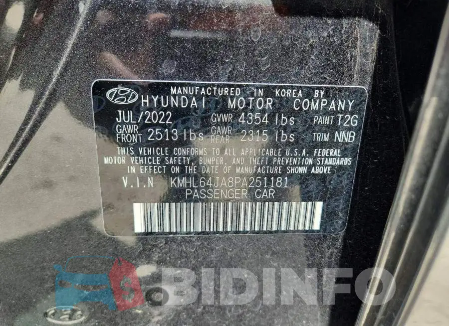 KMHL64JA8PA251181 Photo# 12