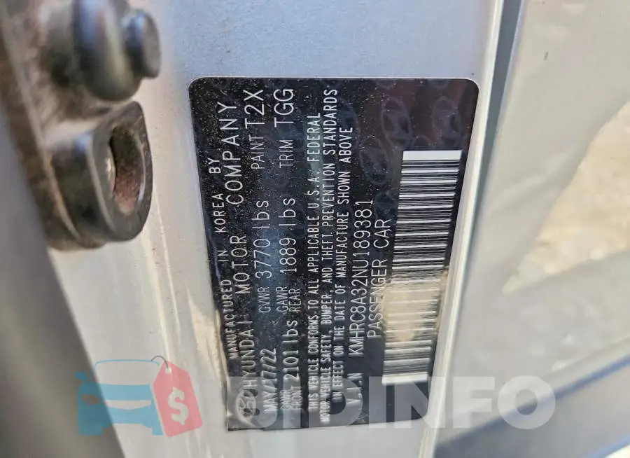 KMHRC8A32NU189381 Photo# 13