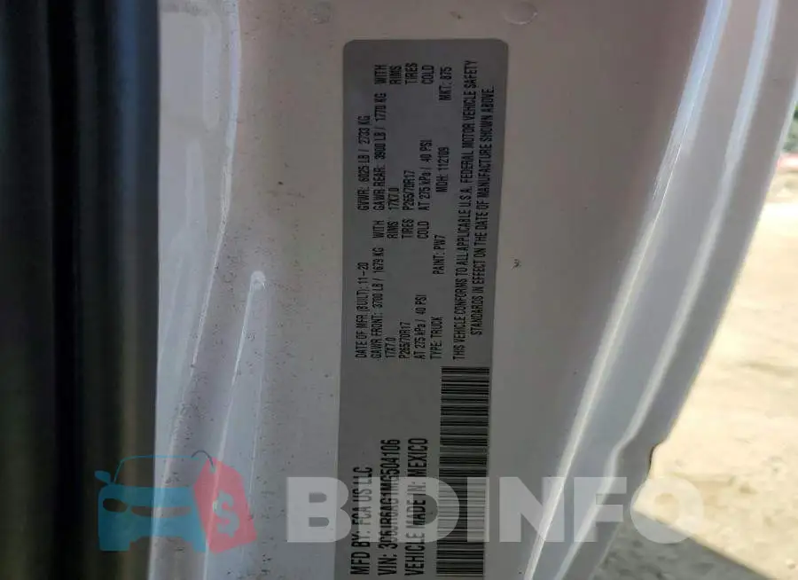 3C6JR6AG1MG504106 Photo# 12