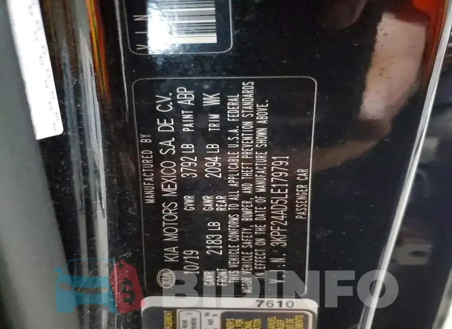 3KPF24AD5LE179791 Photo# 13