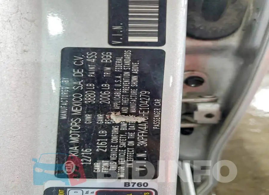 3KPFK4A73HE104279 Photo# 12