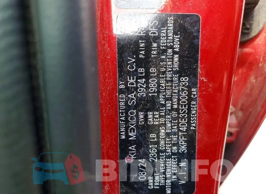 3KPFT4DE3SE006738 Photo# 12