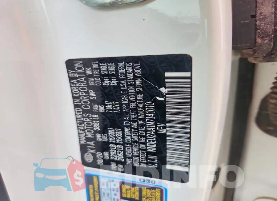 KNDEU2AA1M7141010 Photo# 12