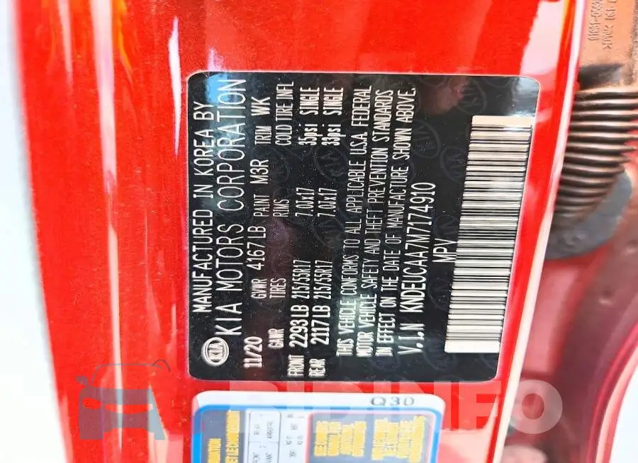 KNDEUCAA7M7174910 Photo# 14
