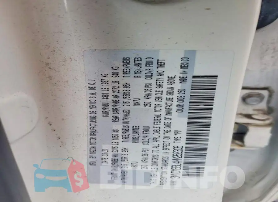 3MVDMBBL4MM258306 Photo# 14