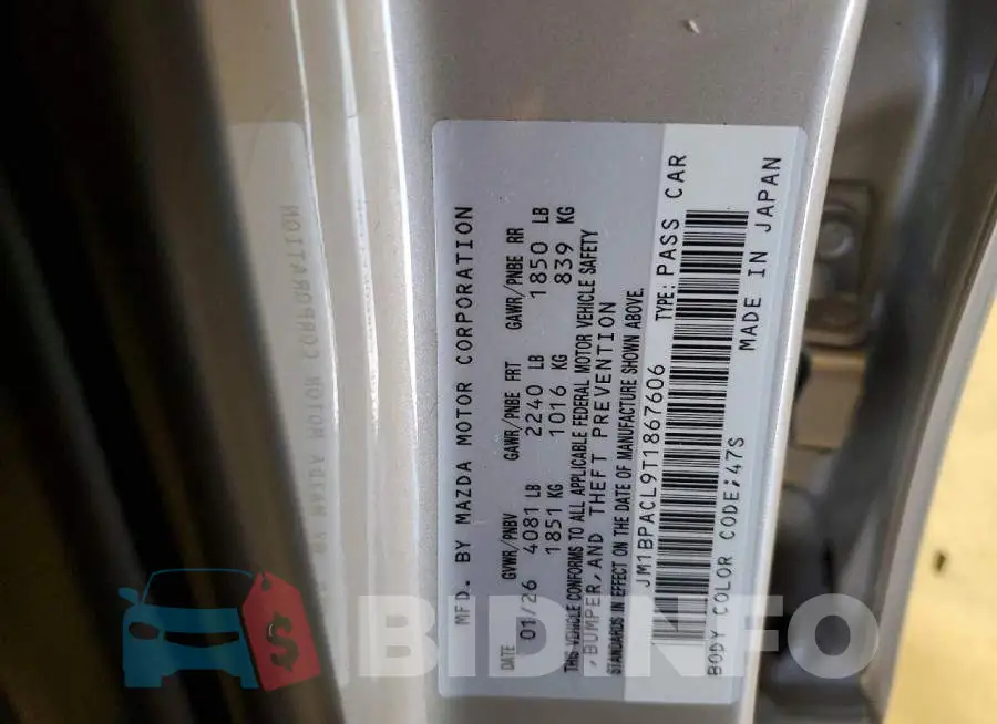 JM1BPACL9T1867606 Photo# 13