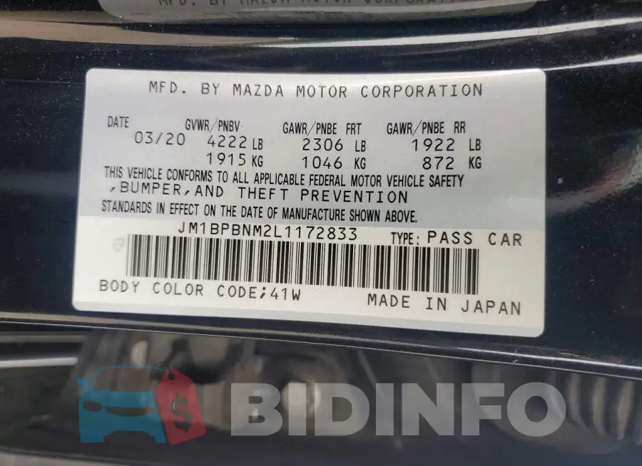 JM1BPBNM2L1172833 Photo# 12