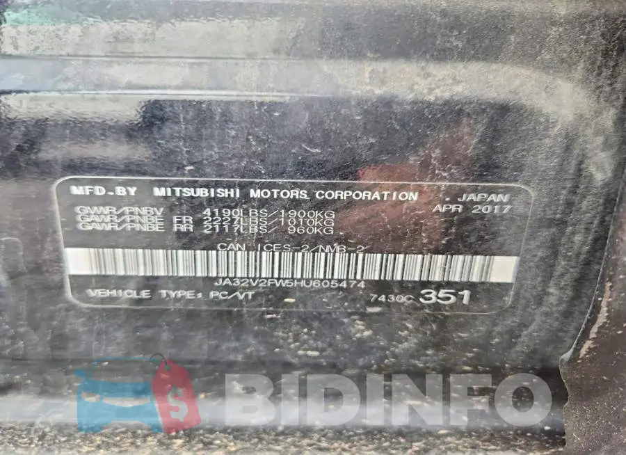 JA32V2FW5HU605474 Photo# 13