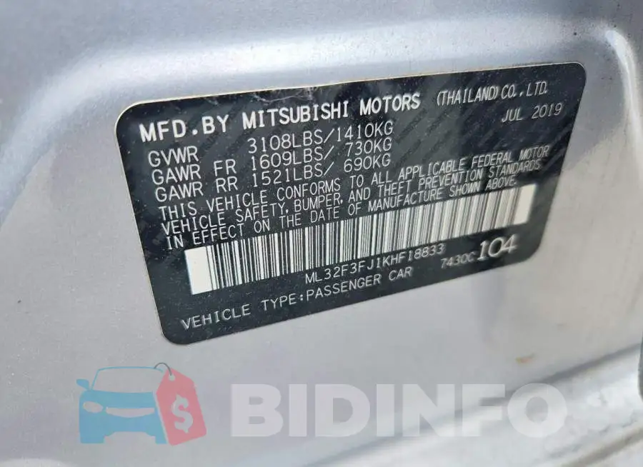 ML32F3FJ1KHF18833 Photo# 12